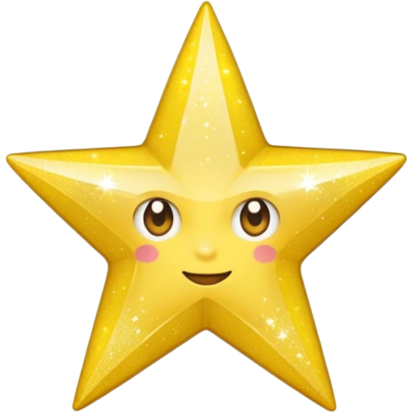 glitter yellow Star fire  emoji