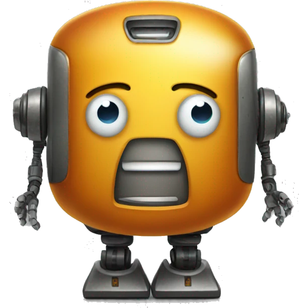 smiling amber robot emoji