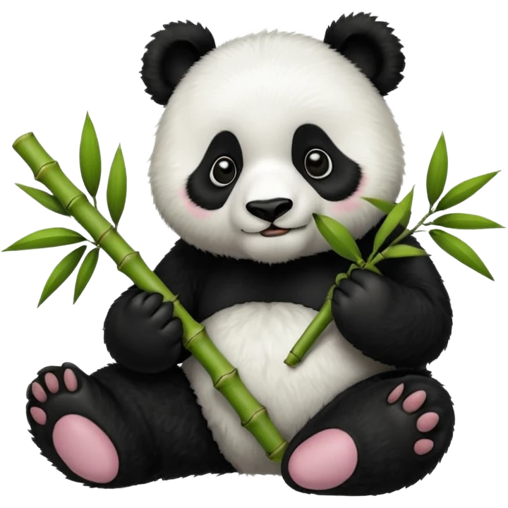 panda with bamboo emoji
