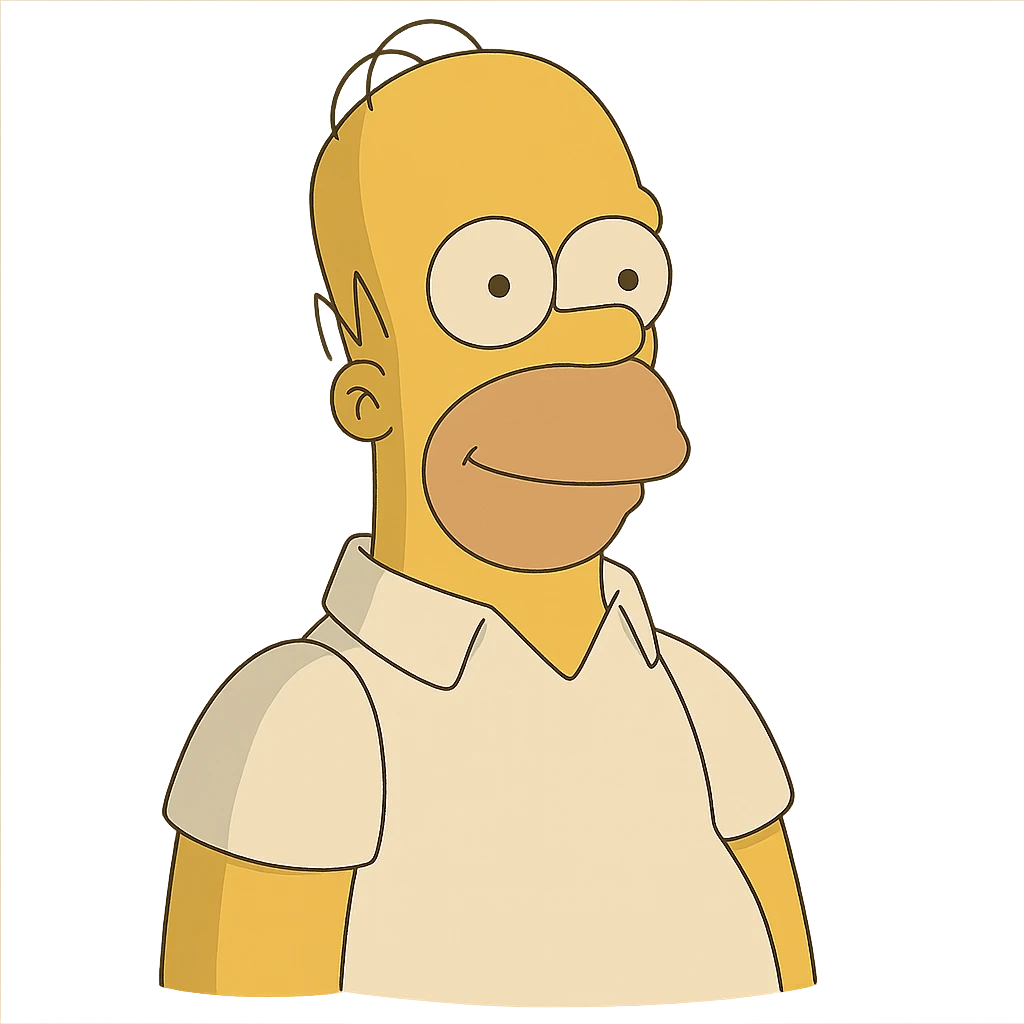 ghibli style Homer Simpson emoji