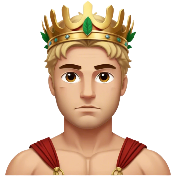 Cinematic Realistic Hercules Portrait, depicted with lifelike, sun-kissed skin and a robust, muscular physique that radiates both power and gentle nobility. His intense, kind eyes and regal expression are complemented by classical Greek attire and a laurel crown, rendered under dynamic lighting that highlights every chiseled detail. emoji