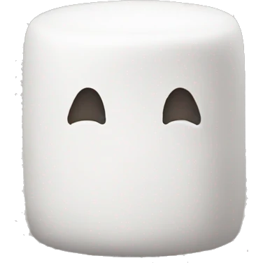 marshmellow with no face emoji