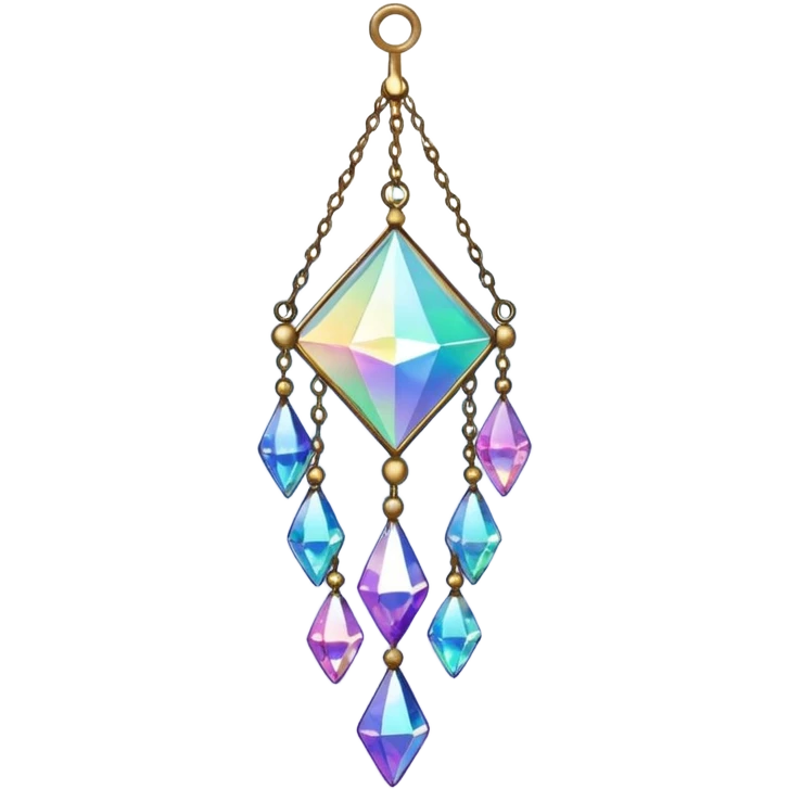 Sparkly glittery aesthetic Iridescent hanging crystals suncatcher hanging crystals and tiny stars aesthetic  emoji