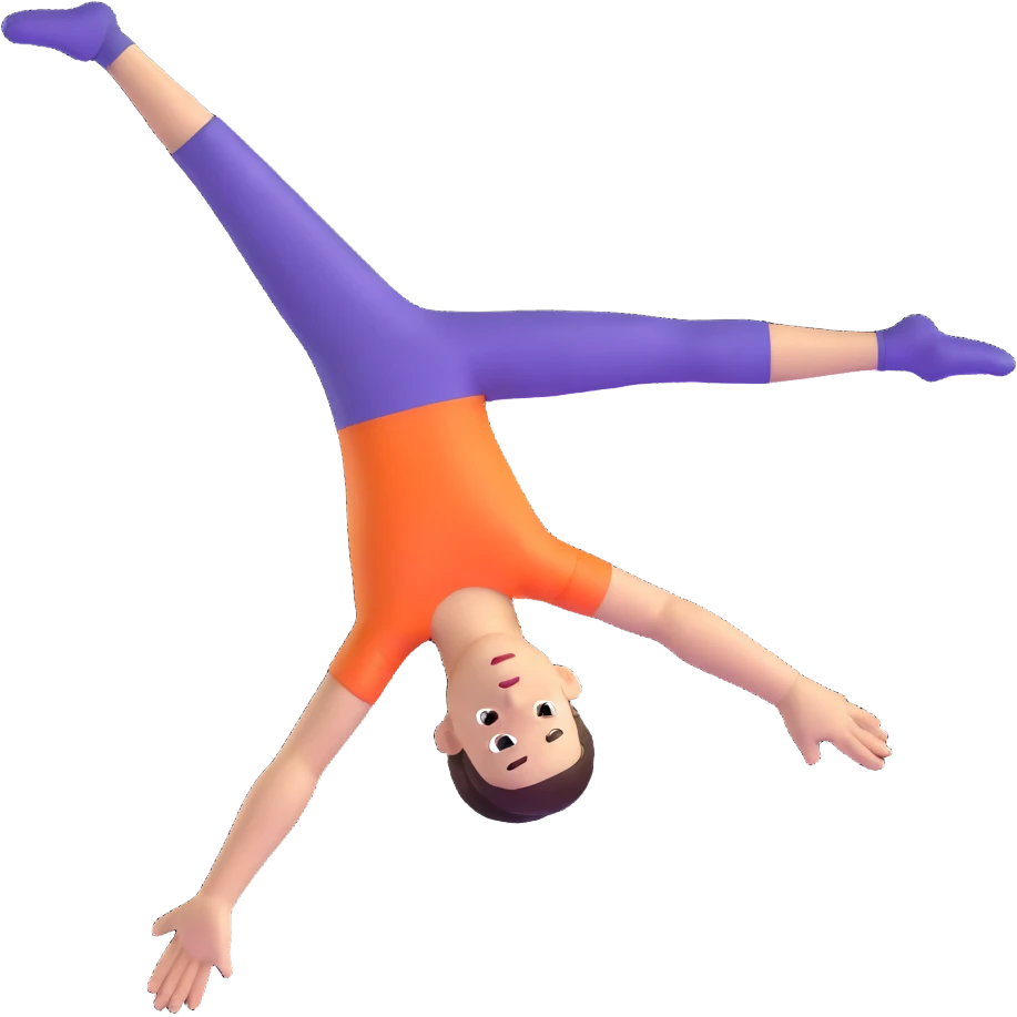 person doing aerial acrobatics emoji