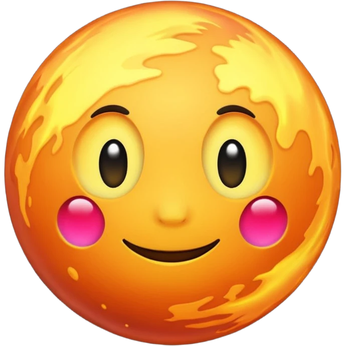 glowing planet emoji