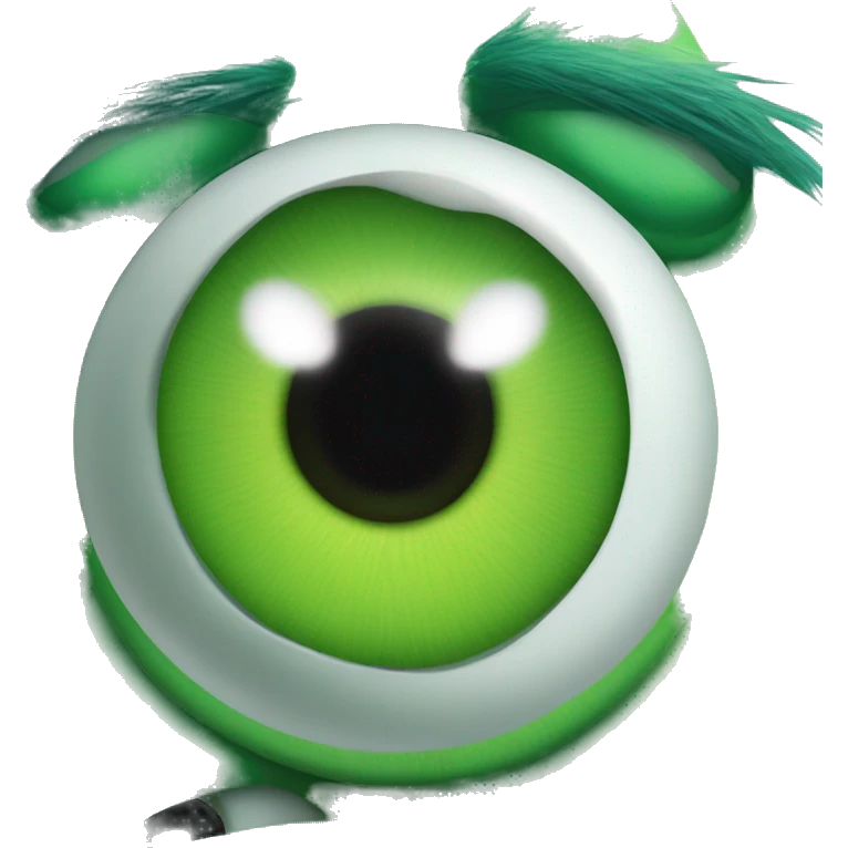 Monsters Inc one eye green emoji
