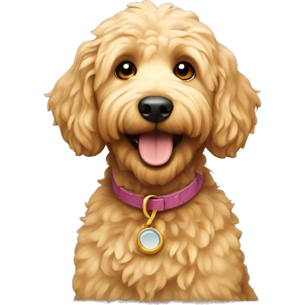 golden doodle dog emoji