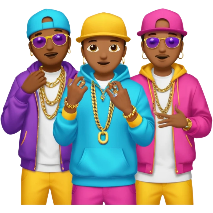 Streaming rap video emoji