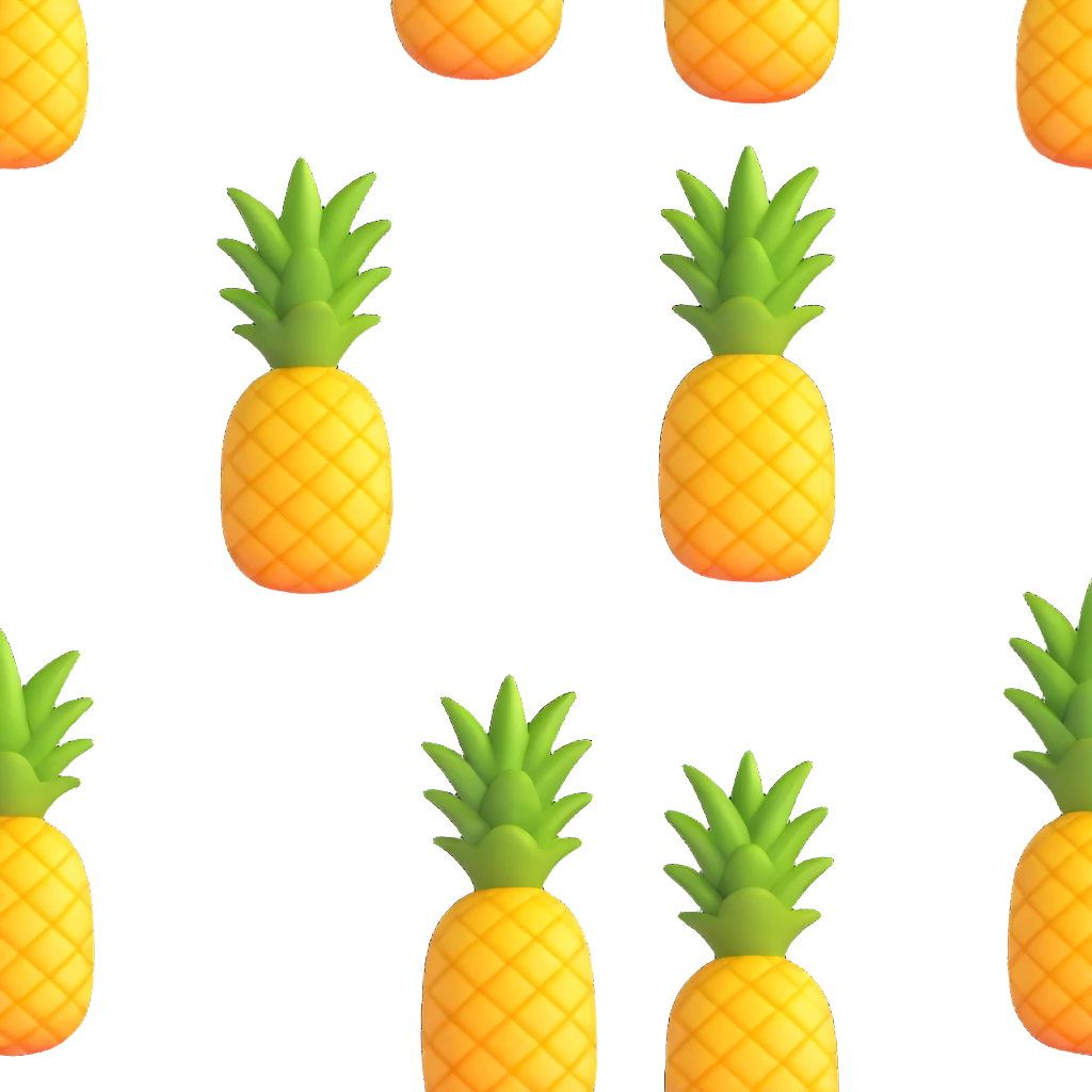 A pineapple emoji