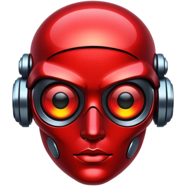 glitter red cyberpunk emoji