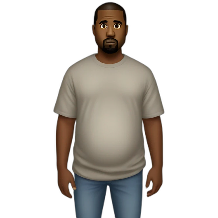 kanye west pregnant emoji