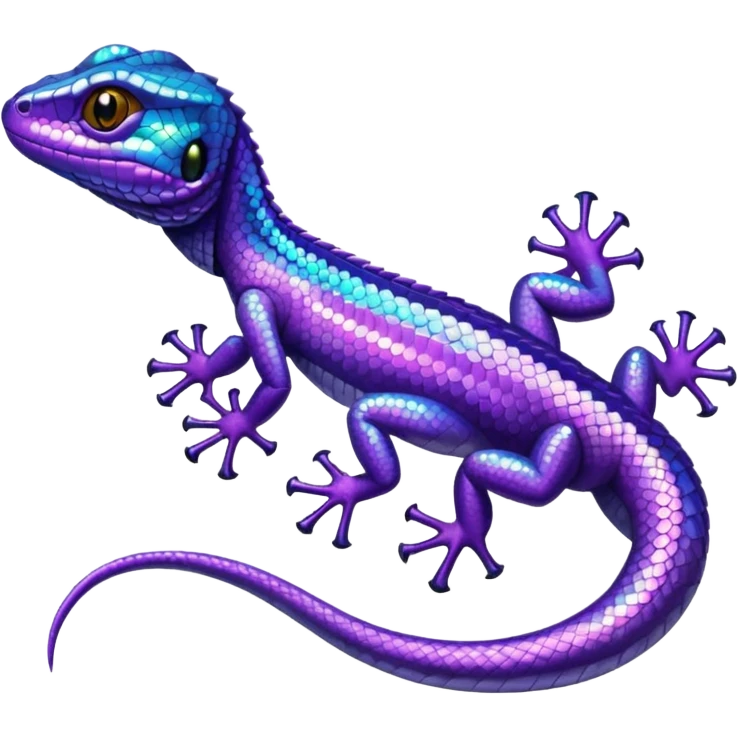 glitter purple lizard emoji