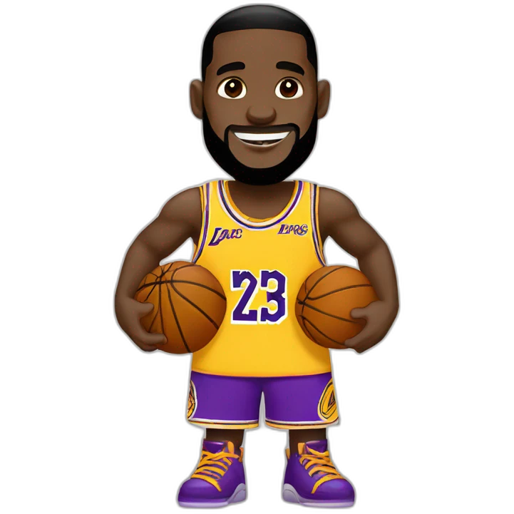 Lebron James kawaii emoji