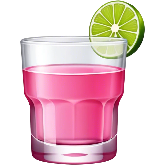 pink tequila shot emoji