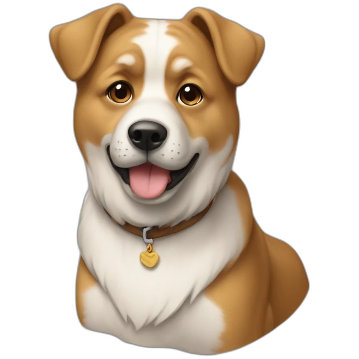 CHIEN QUI RIE emoji
