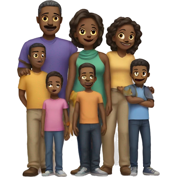One big family  emoji