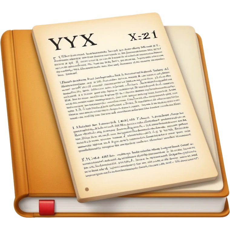 open textbook with formula y = x² emoji