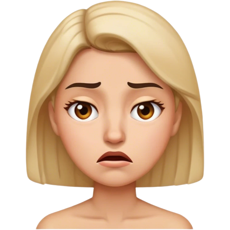 Upset girlfriend  emoji