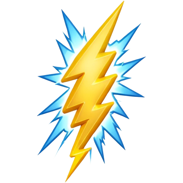 Lightning emoji