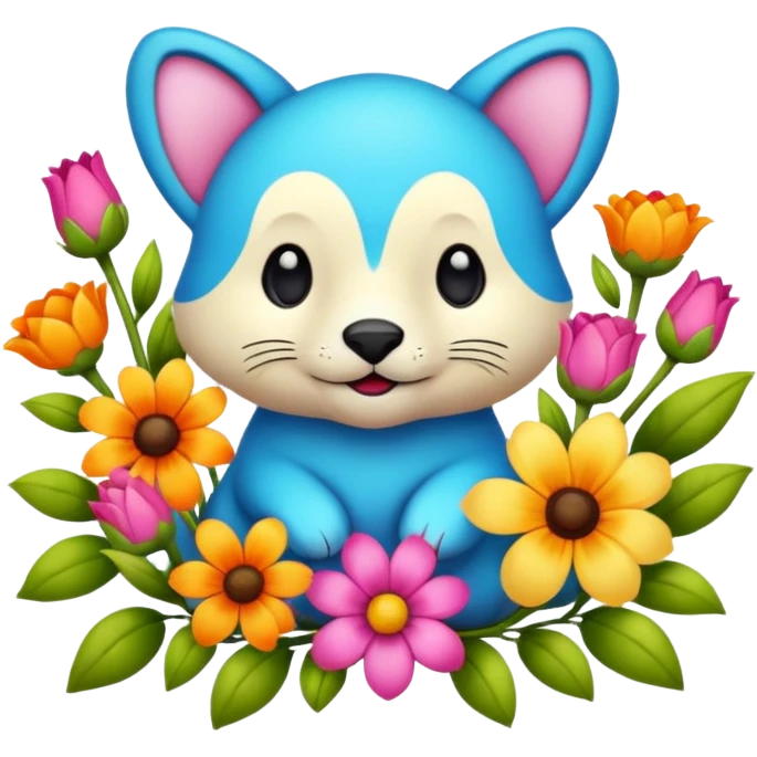 аnimals and flowers emoji