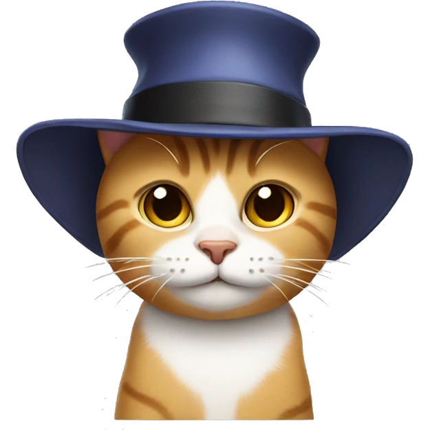 Cat in a hat emoji