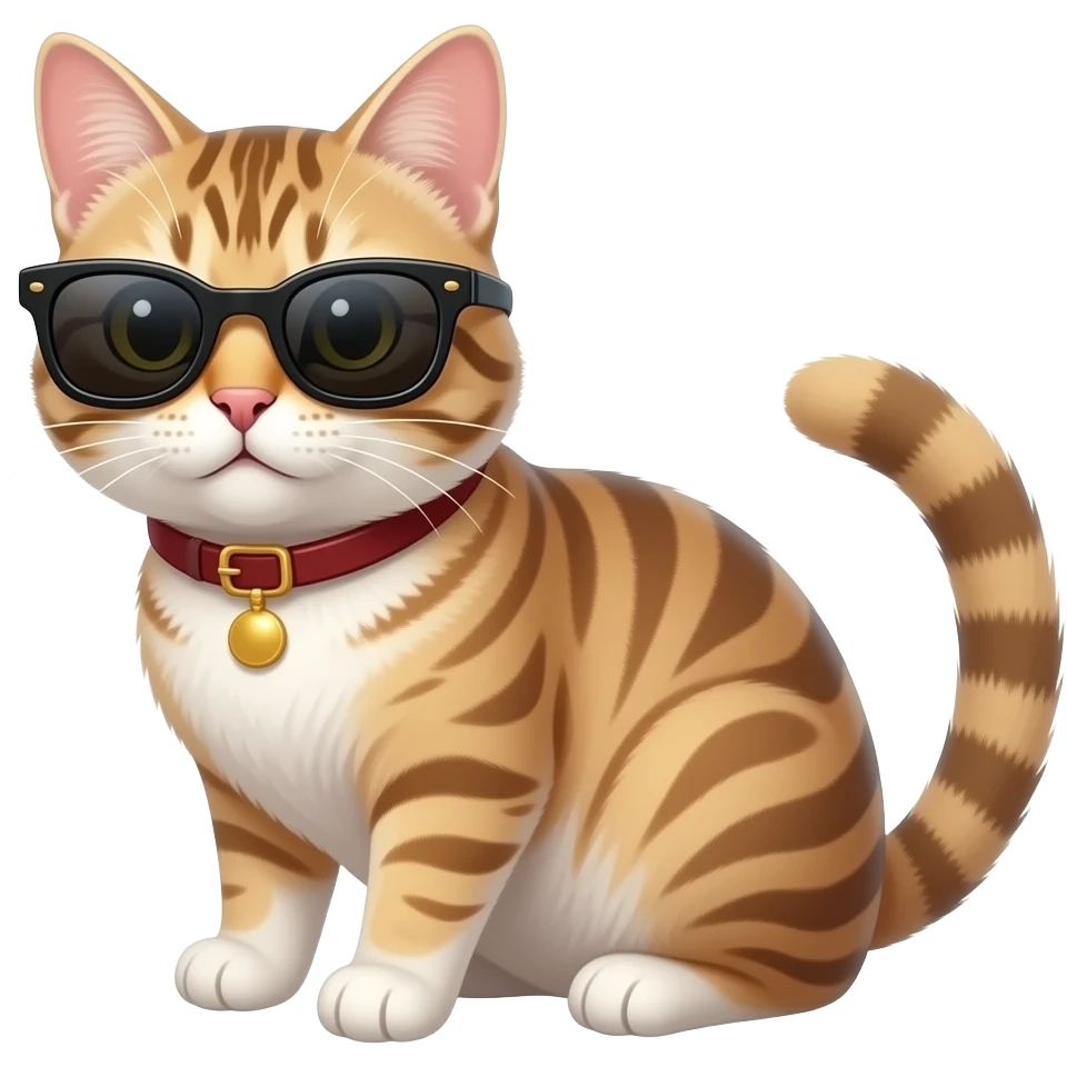 Cat wearing sunglasses emoji