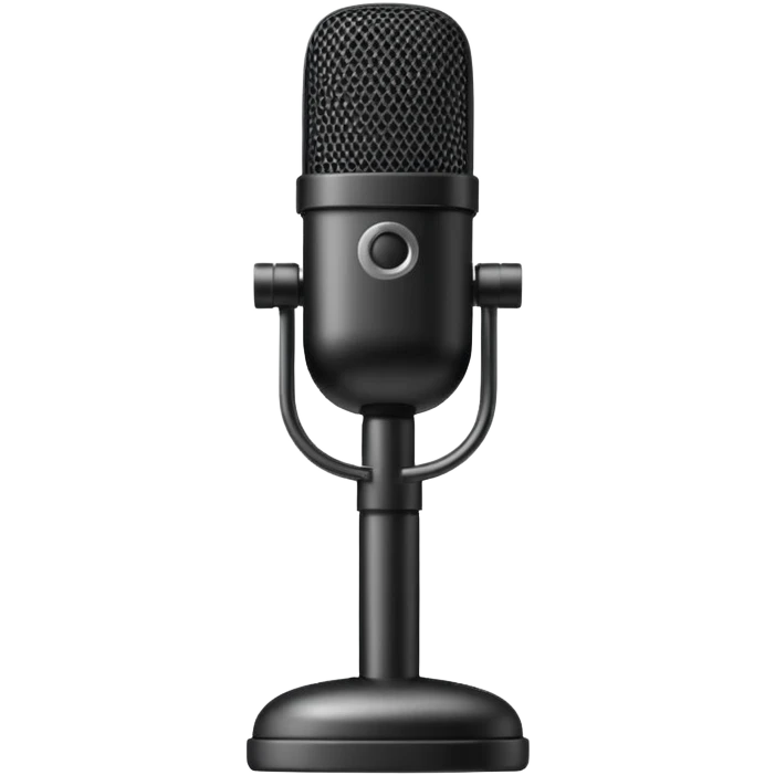 studio microphone device emoji