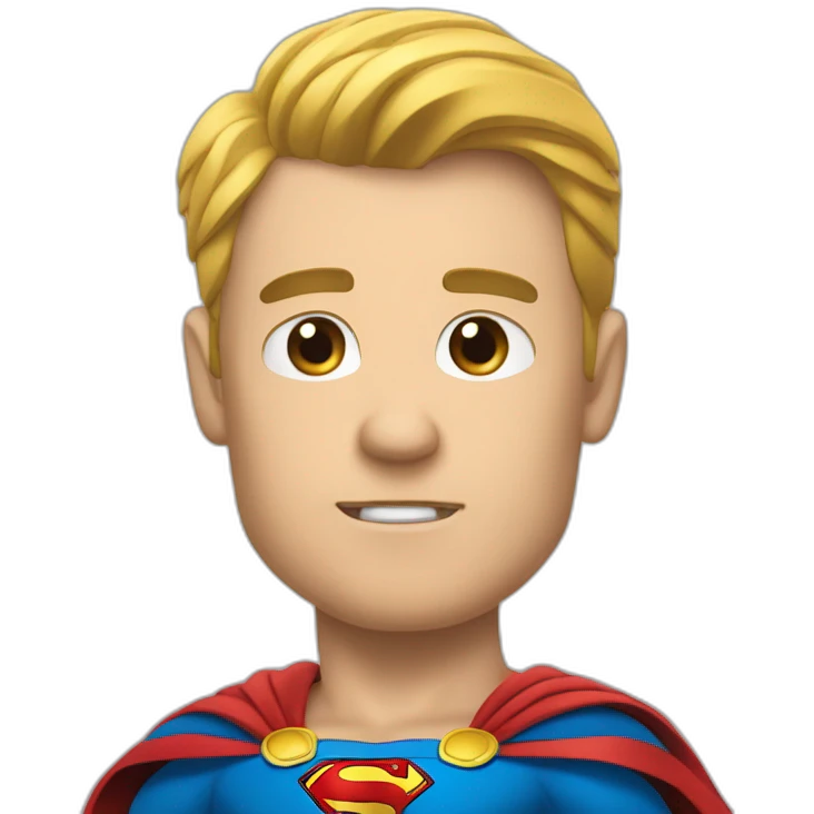 Super man qui pète emoji
