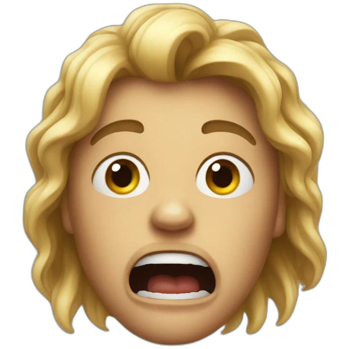 realistic emoji scared emoji