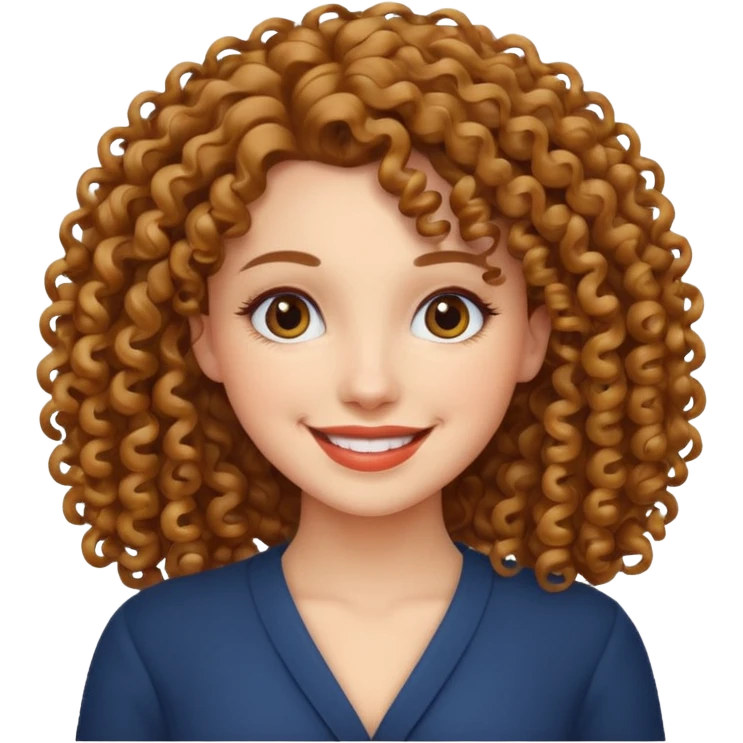 curly haired beautiful lady  emoji