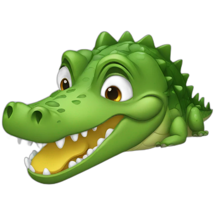crying crocodile emoji