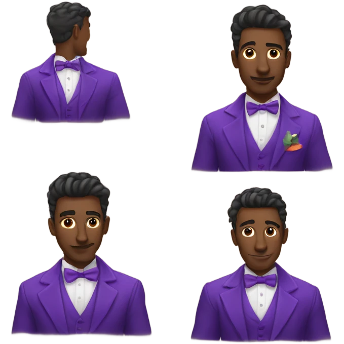 Flamboyant gay man emoji