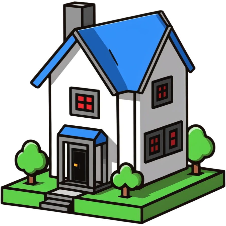 Minecraft house emoji