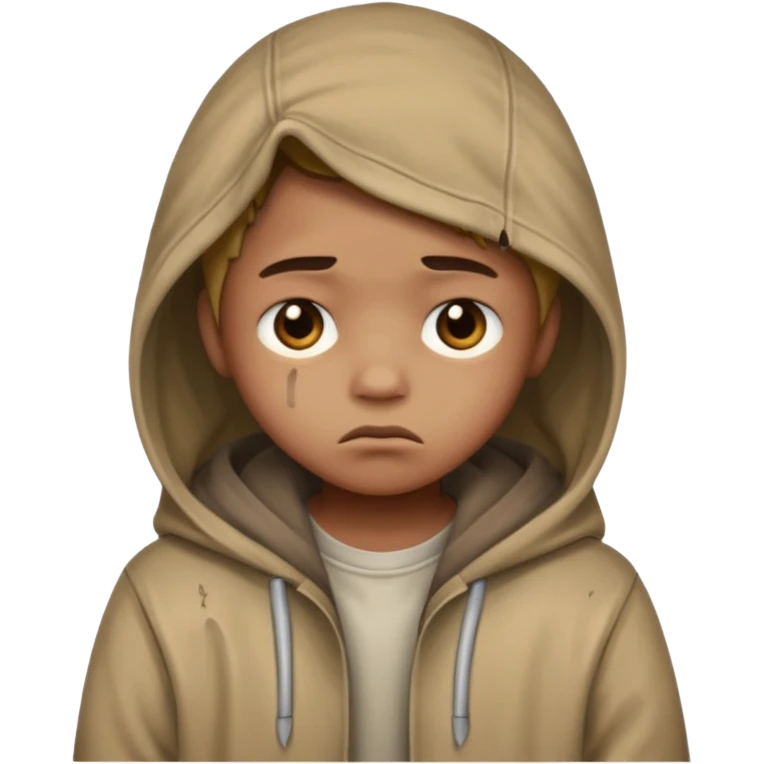 A poor child emoji