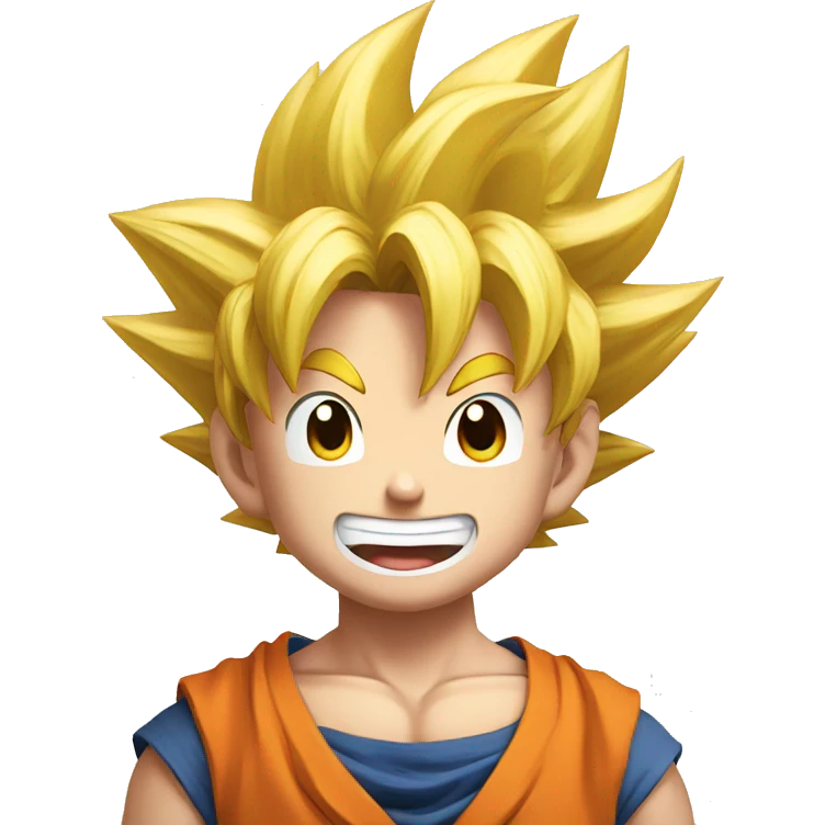 Son Goku smiling emoji