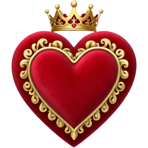 Royal heart emoji