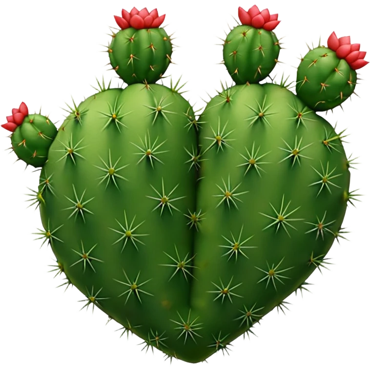 Cactus heart with thorns emoji
