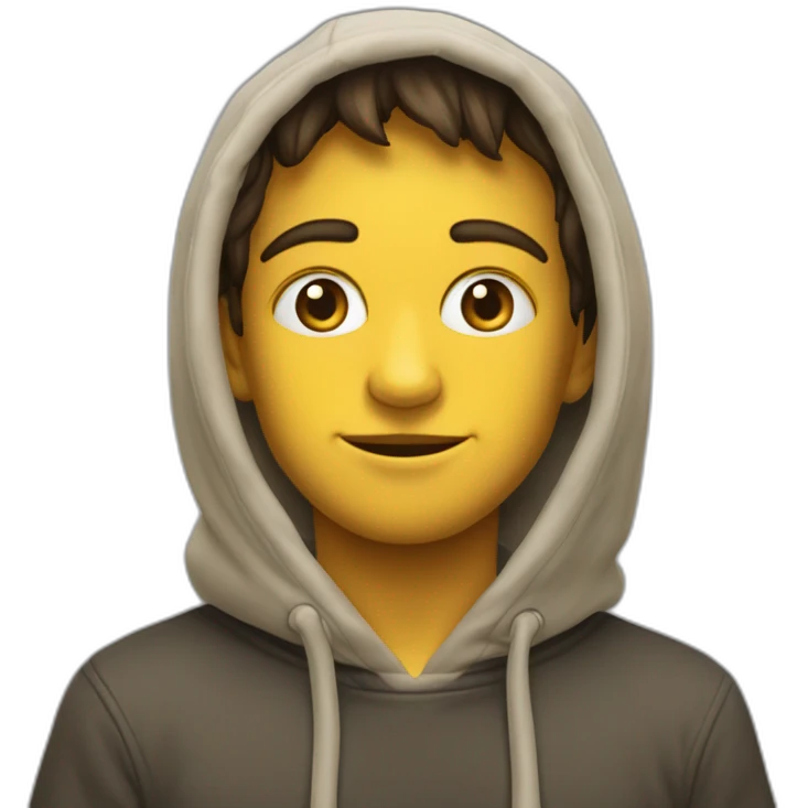 Garçon pull capuche emoji