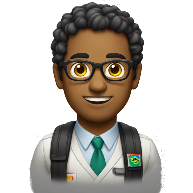 brazilian nerd emoji