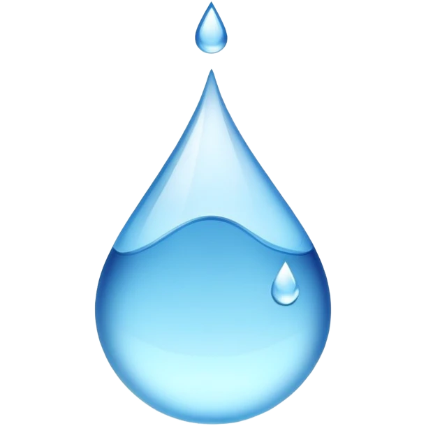 blue drop of water emoji