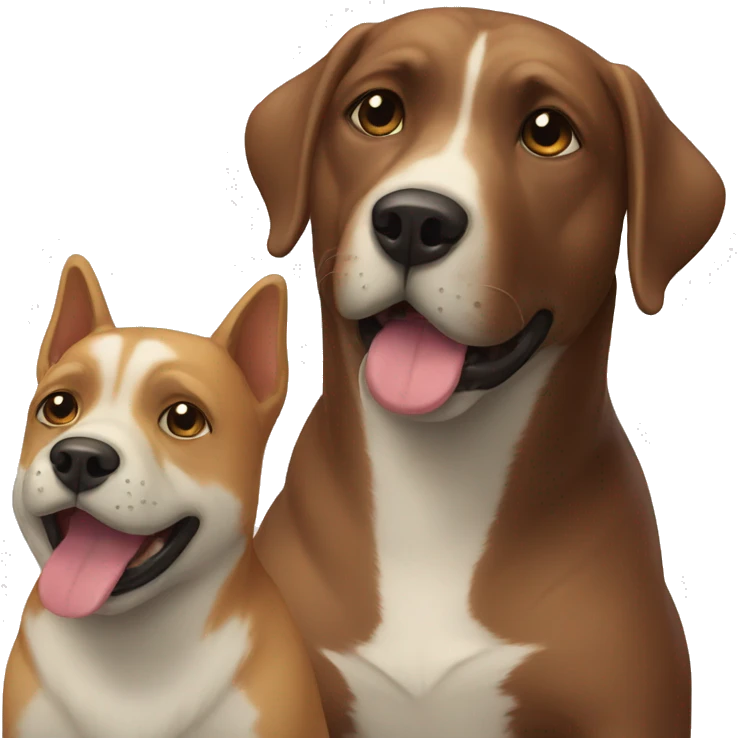 Perro con cara de rana emoji