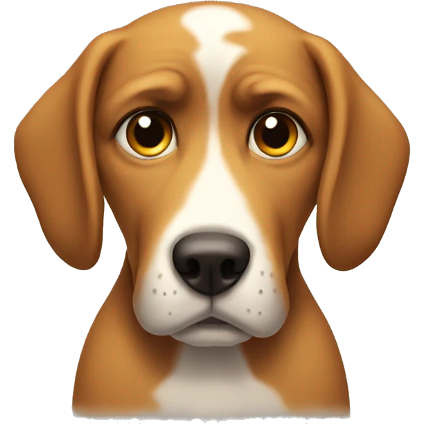 sad dog  emoji
