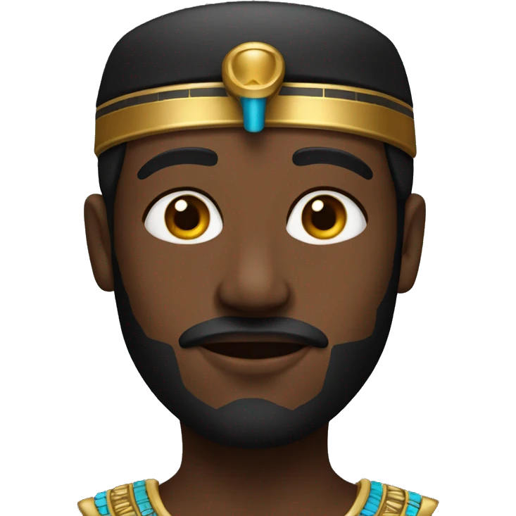 Black pharao emoji