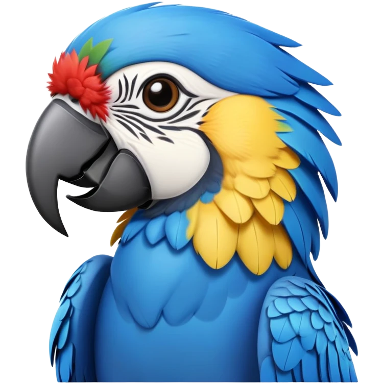 Blue macaw emoji emoji