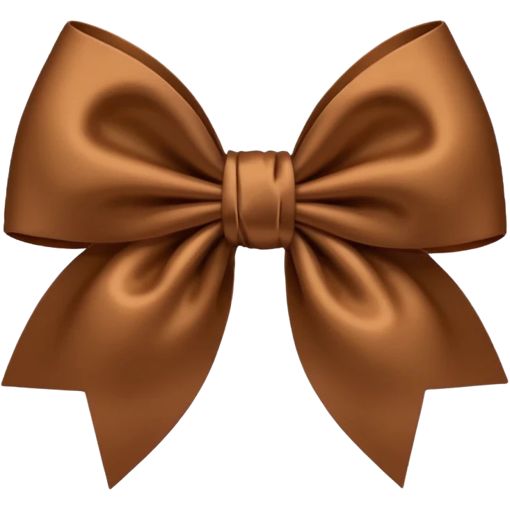 brown bow emoji