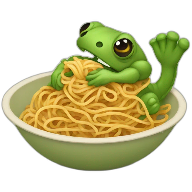 Kappa eating spaghetti emoji