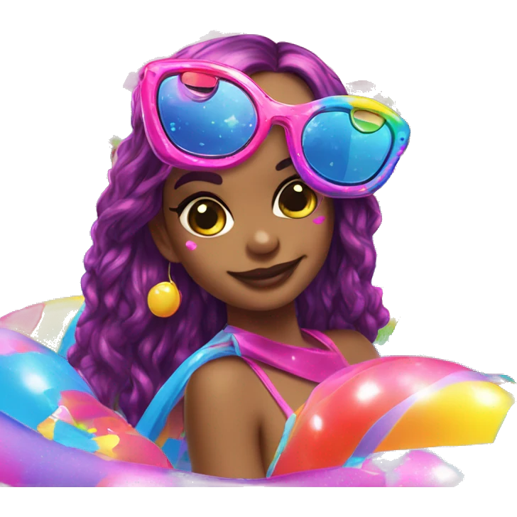 lisa frank pool emoji