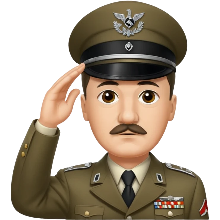 Adolf Hitler saluting  emoji