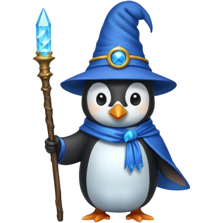 Penguin Wizard emoji