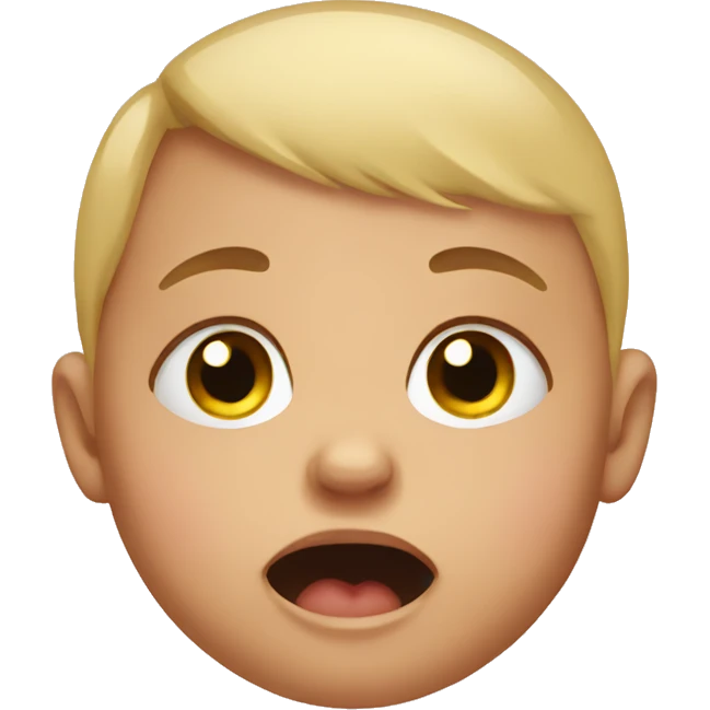 Crying baby  emoji